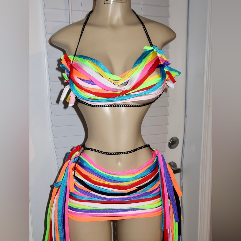 Custom Multi Color Skirt Set